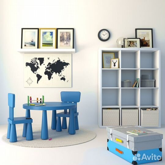 Стол и стул Маммут икея