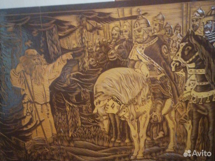 Картина резная