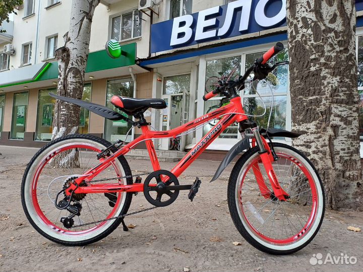 Велосипед Maxxpro Slim 20д. рост 11 красно-черный
