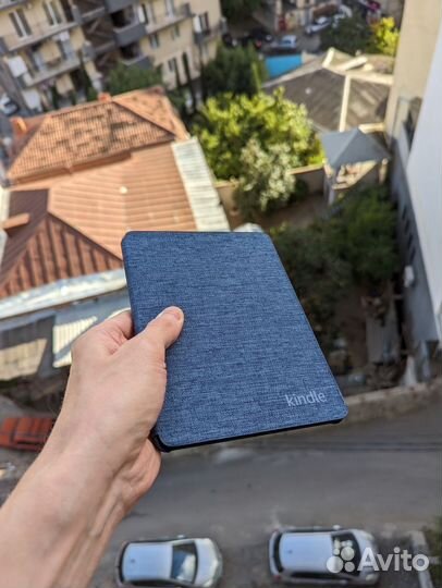 Чехол обложка Kindle Paperwhite 11 Fabric синий