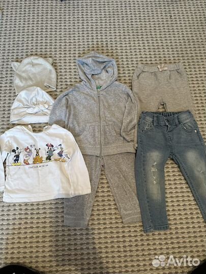 Одежда на девочку пакетом вещи 80-86