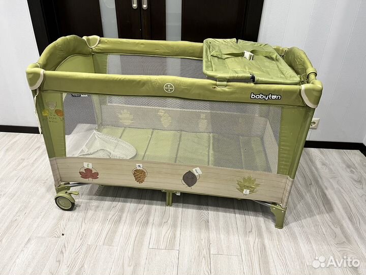Манеж-кровать 2в1