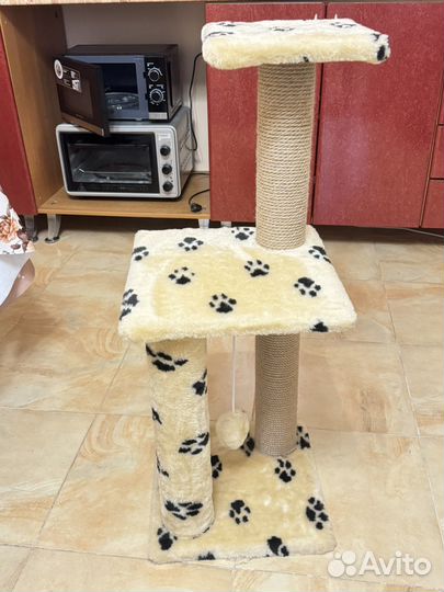 Когтеточка домик для кошки новая