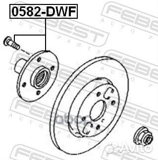 0582-DWF ступица передняя mazda demio DW3/DW5