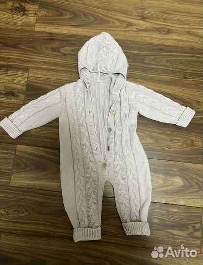 Вязаный комбинезон 74 80