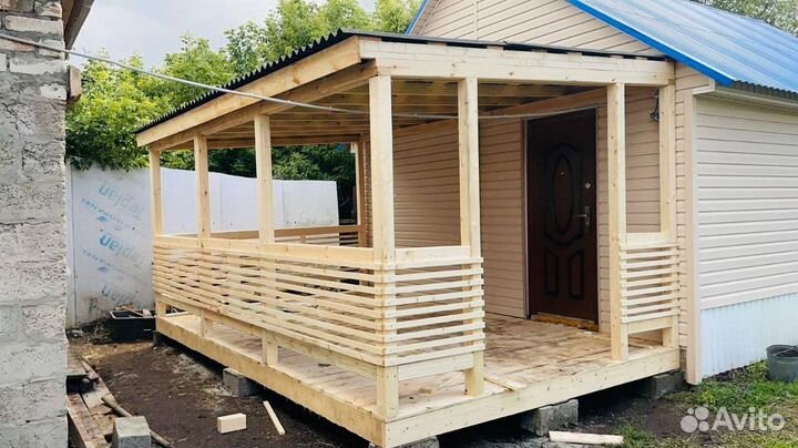 Беседка с хозблоком