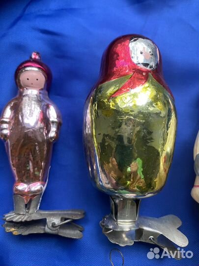 Елочные игрушки СССР на прищепке