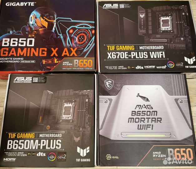 Gigabyte B650m Aorus Pro Elite, MSI X670e R5 7600x