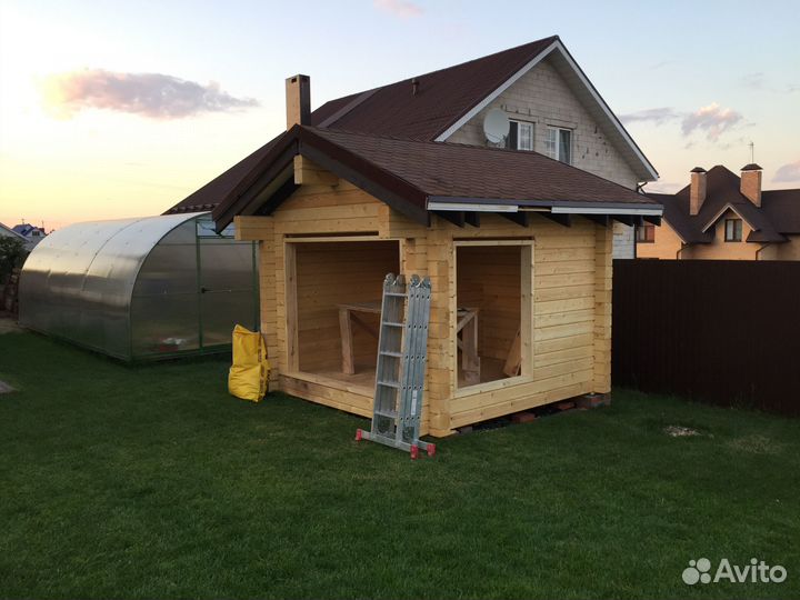 Беседки. Бани из минибруса. Дома из минибруса