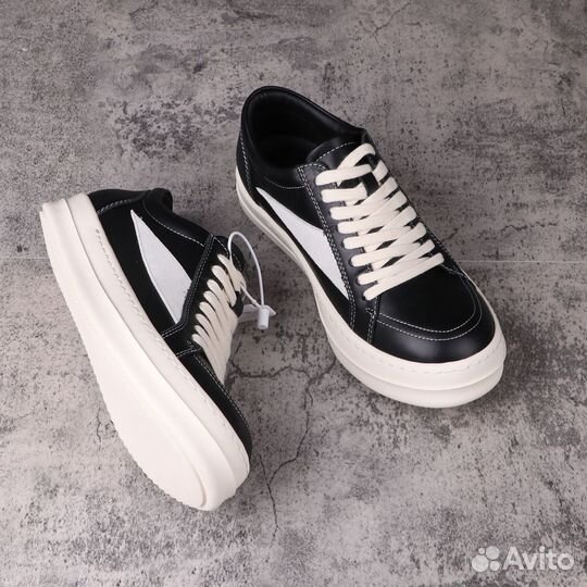 Кеды Rick Owens x Vans Leather Black