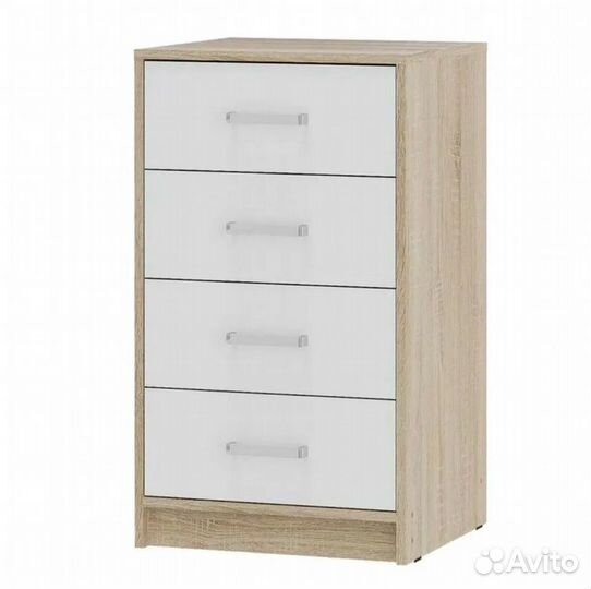 Комод 48 см белый/сонома (Мия)