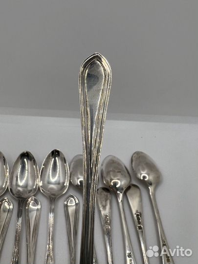 Ложки серебро. Кофейный набор в коробке