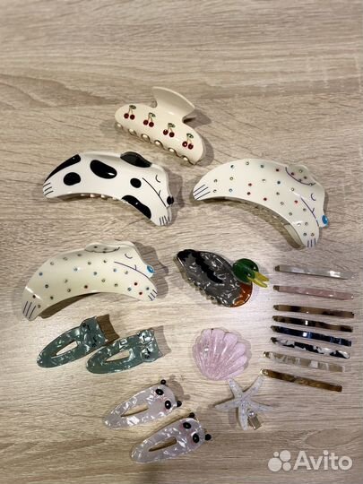 Крабики заколки для волос в стиле Viva LA Vika