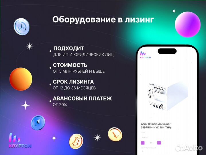 Асик Bitmain Antminer S19pro+hyd 184