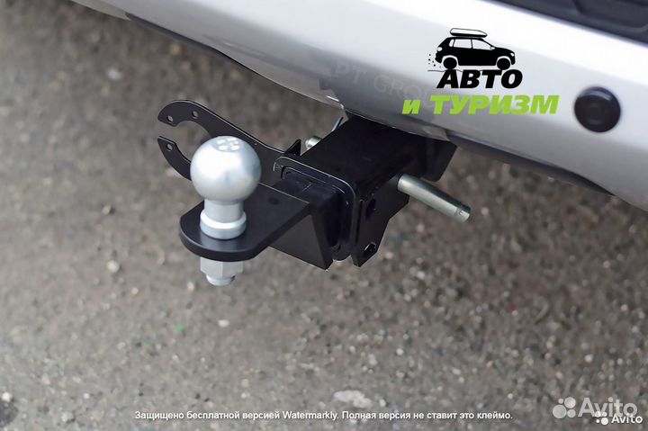 Фаркоп nissan Terrano c 2014 - съемный квадрат