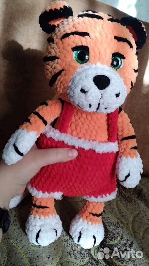 Вязаная игрушка Тигр