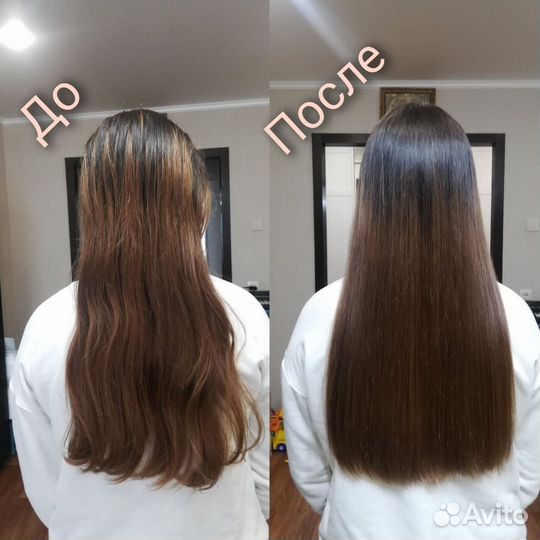 Кератиновое выпрямление, ботокс волос