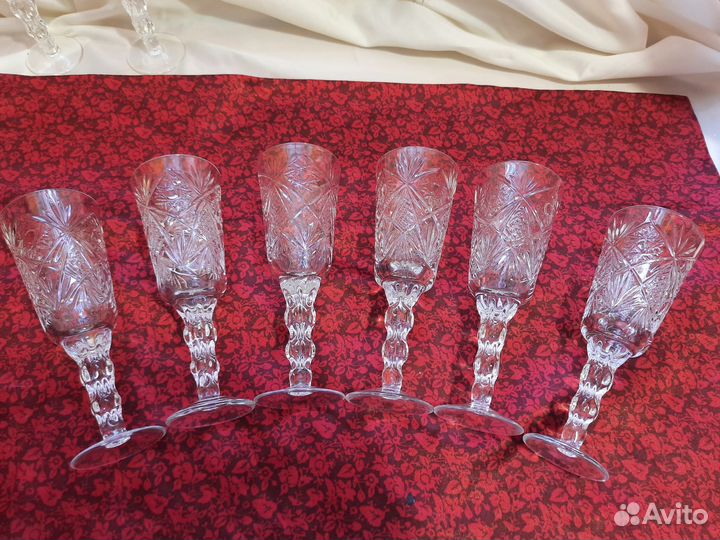 Хрусталь фужеры, рюмки