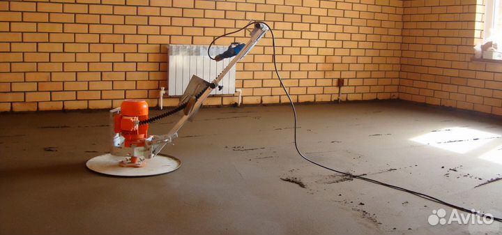 Полусухая стяжка пола за 1 день