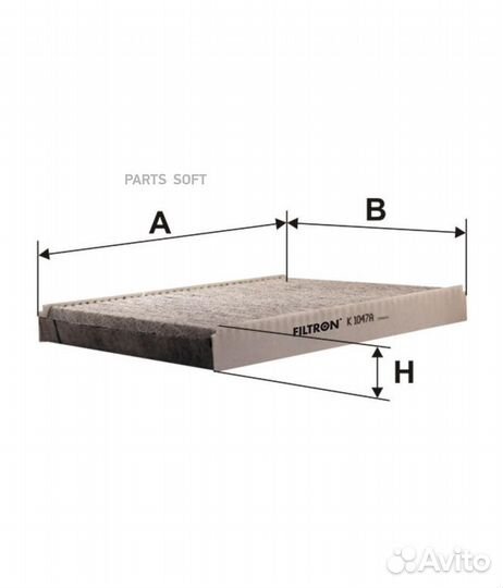 Filtron K 1047A Фильтр салона audi A3/TT 96/skoda