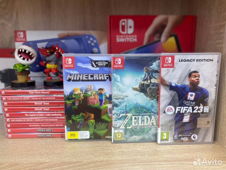 Картриджи Nintendo Switch/Zelda/Minecraft/Mario