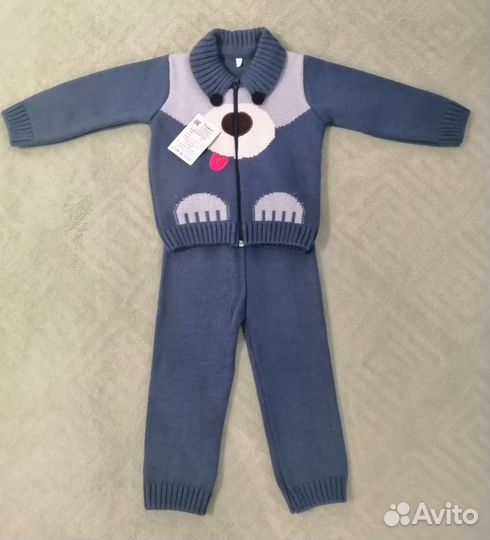 Костюм для мальчика вязанный новый