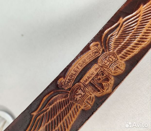 Кожаный ремень ручной работы Harley Davidso