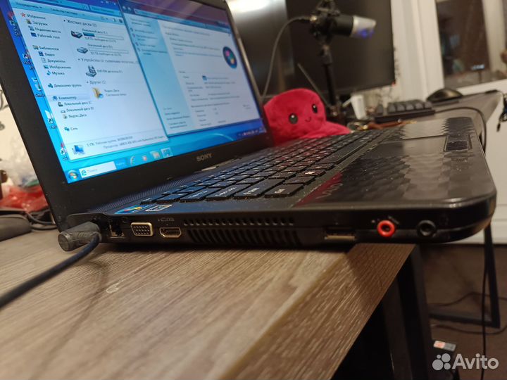 Ноутбук sony 500гб, 4озу
