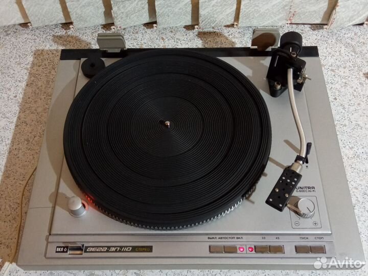 Виниловый проигрыватель вега-эп-110 стерео