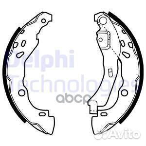 Колодки барабанные LS1929 Delphi
