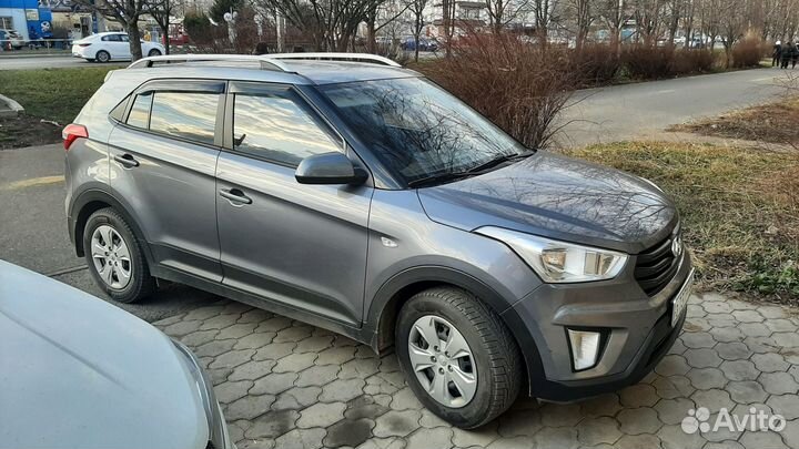 Рейлинги на крышу Hyundai Creta CAN, серые