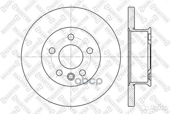 6020-4746-SX диск тормозной передний VW T4 90