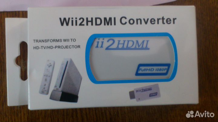 Адаптер wii2hdmi видеокабель wii