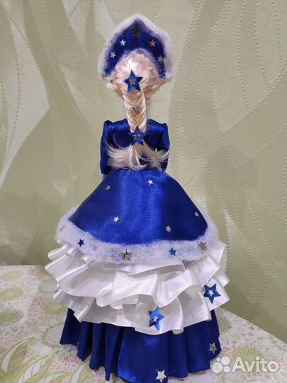 Кукла-шкатулка снегурочка