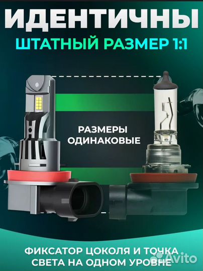 Светодиодные лампы H11