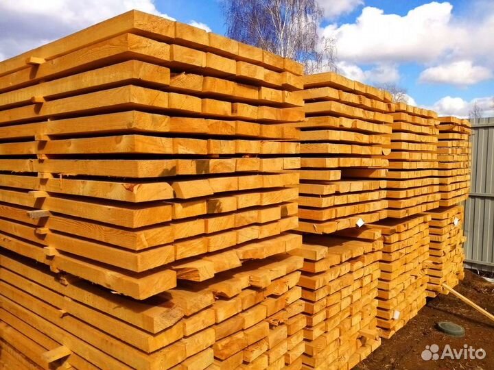 Доски из сосны, естественная влажность