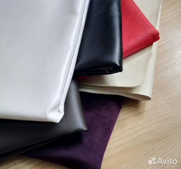 Кожзам куски замша велюр