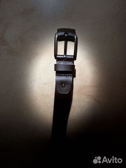 Ремень кожаный, ремень коричневый кожаный