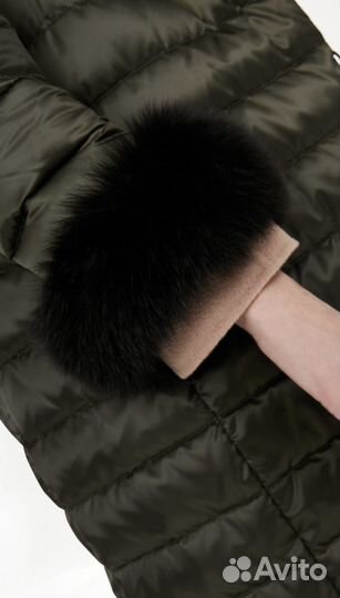 Max Mara cube манжеты из меха лисы