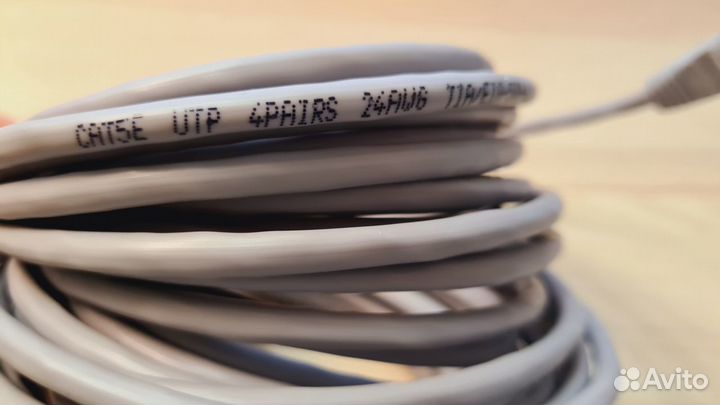 Новый Патч-корд RJ-45 UTP4 кат. 5e, 10м