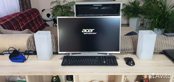 Моноблок 21,5 тонкий Acer 4ядра, 4Гб, SSD, FullHD