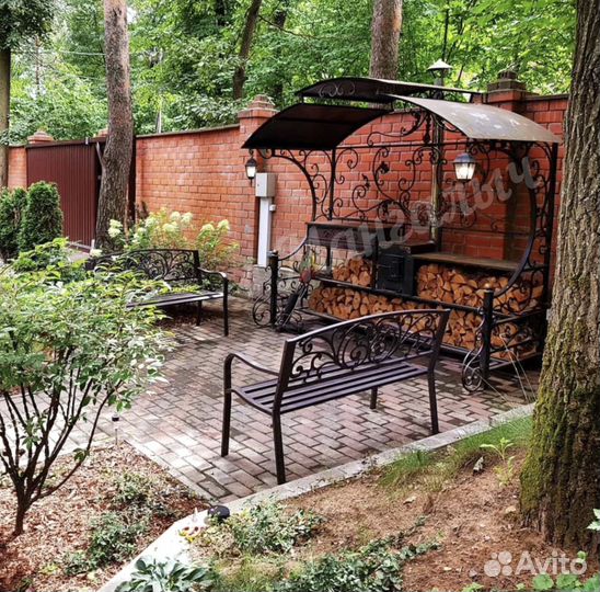 Мангал с крышей