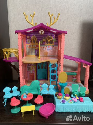 Домик enchantimals энчантималс кукла Данесса Олени