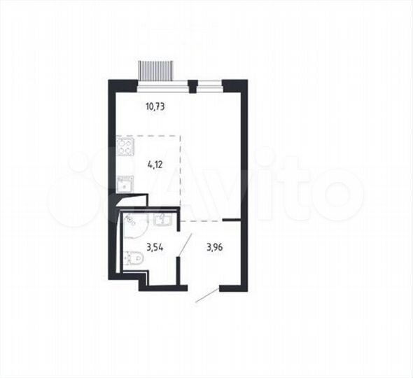 Квартира-студия, 22,5 м², 8/17 эт.
