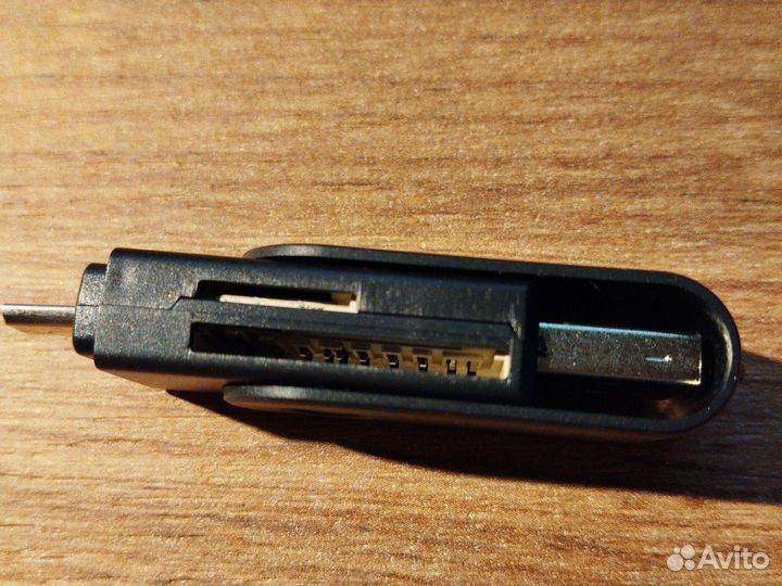 Картридер-OTG подключение microUSB и USB