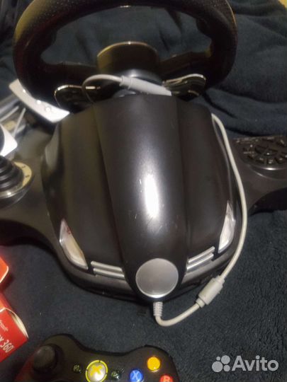 Xbox360 прошитая,500gb, 2дж, руль со скоростью пер