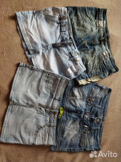 Джинсовая мини юбка