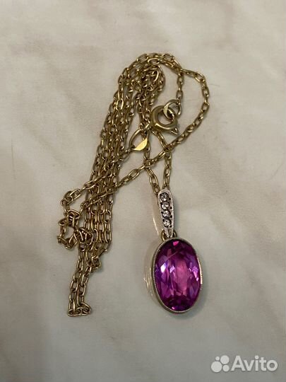 Колье серебро 875