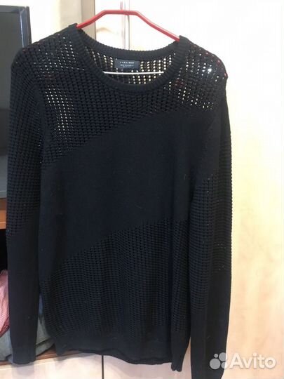 Пуловер мужской Zara (чёрный)