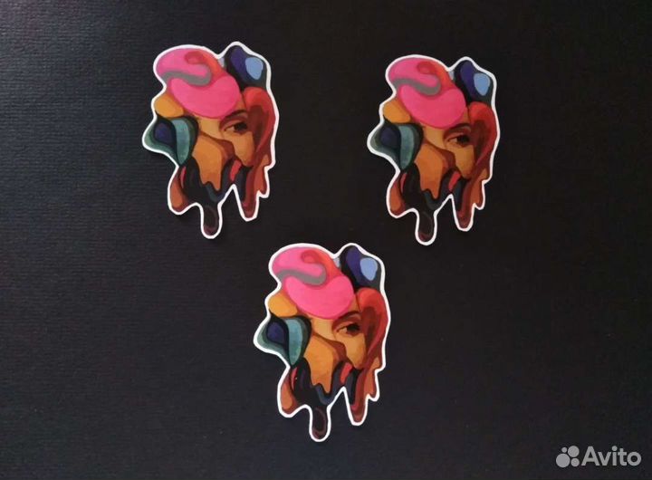Набор наклеек стикеров 